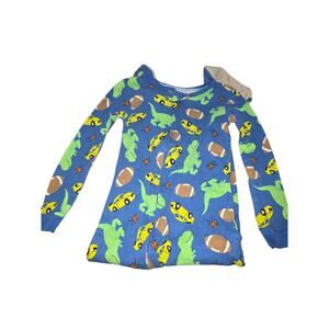 Simple Joy Toddler Boys 1-Piece Cute Dinosaur 100% Cotton Long Sleeve PJs 5t